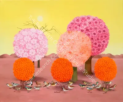 Maite Delteil (Artist), The Summer Trees, 2015, Painting