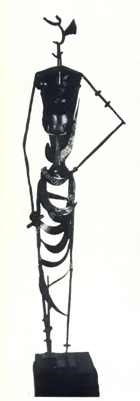 A.M. Davierwalla (Artist), Woman with Ankh, 1965, Sculpture