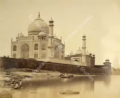 Felice Beato (Photographer), The Taj Mahal Agra, from the Jumna, 1859, Antiquarian Photograph