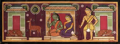 Jamini Roy (Artist), Ramayana Series, 1951, Painting