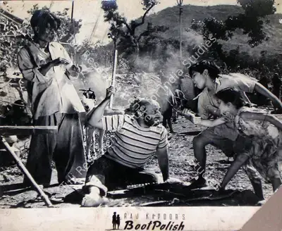 Taru Dutt (Cinematographer), Boot Polish, 1954, Lobby Card