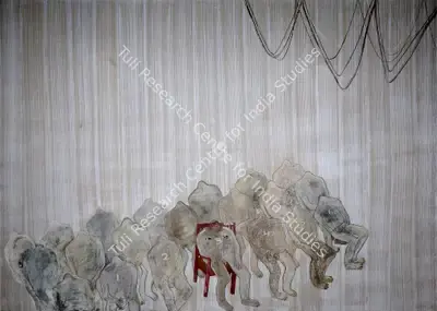 Rameshwar Broota (Artist), Reconstruction, 1977, Painting
