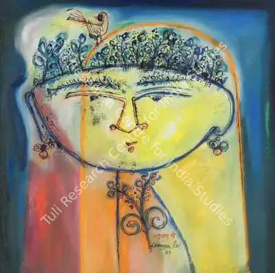 Laxman Pai (Artist), Ornaments, 1969, Painting