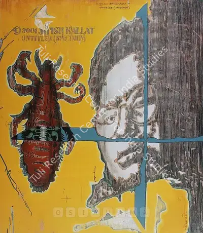 Kallat, Jitish (Artist). Untitled Specimen. Mixed media on canvas, 2001 | Painting  | 00880012
