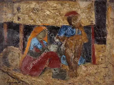 K.K. Hebbar (Artist), Untitled, 1960, Painting