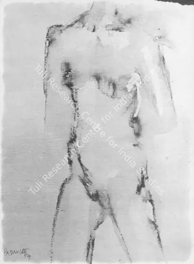 Akbar Padamsee (Artist), Nude, 1984, Drawing