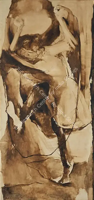 Krishen Khanna (Artist), Dancing Girl, 1966, Painting