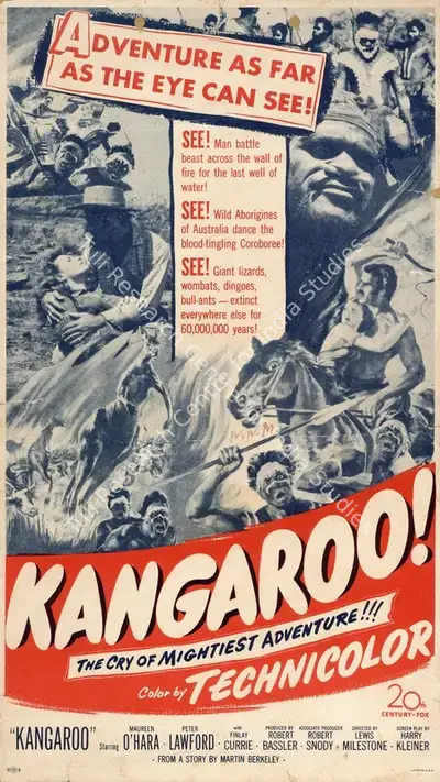 Lewis Milestone (Director), Kangaroo, 1952, Handbill