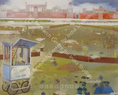Arunanshu Chowdhury (Artist), The Heritage Tour Guide - 3, 2007, Painting