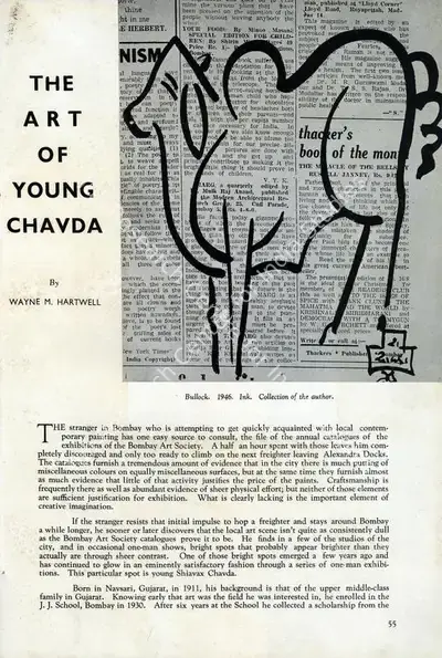 Wayne Hartwell (Essayist), The Art of Young Chavda, 1947, Essay