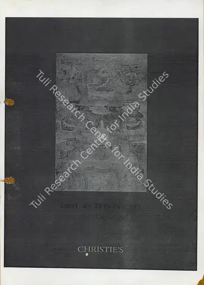 Christie's (Auction House), South Asian Art, 2013, Auction Catalogue