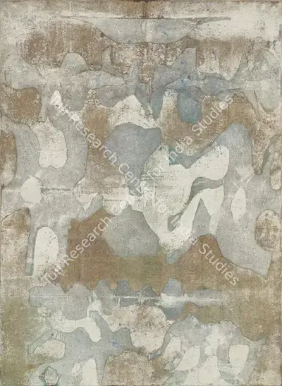 Gaitonde, V.S. (Artist). Untitled, 1977 | Painting, Pu.Mum/21.01.21, 2021 · Pundole