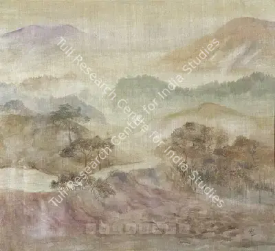 Gaganendranath Tagore (Artist), Landscape, 1921, Painting