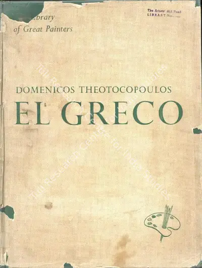 Leo Bronstein (Author), Domenicos Theotocopoulos El Greco, 1951, Authored Book