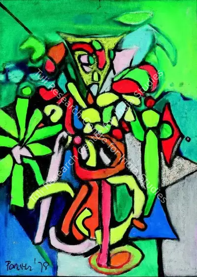 Ahmed Parvez (Artist), Untitled (Still Life), 1978, Painting