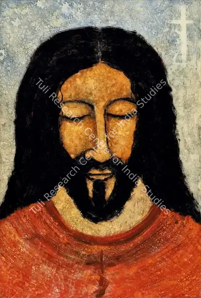 Suman Roy (Artist), Jesus, 2007, Painting