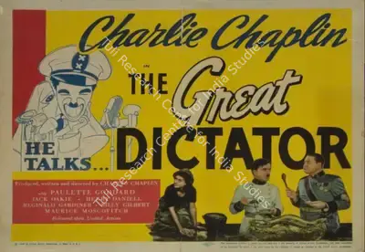 Charlie Chaplin (Producer), The Great Dictator, 1940, Lobby card