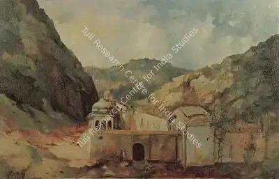 Ray, Shyamal Dutta (Artist). Rajasthan Landscape. Oil on canvas, 1953 | Painting | FineArts | 00373463