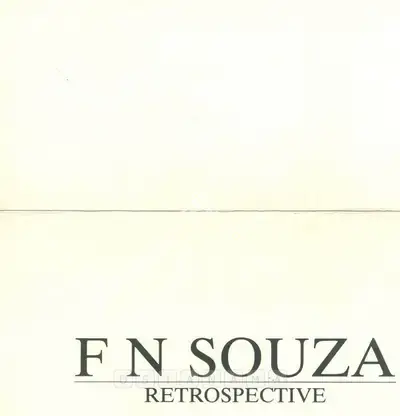 Souza, F.N. (Artist). F. N. Souza - Retrospective. New Delhi: Art Heritage, 1987 | Solo Exhibition Invitation | FineArts | 00859702