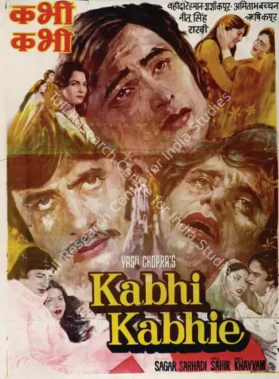 Yash Chopra (Producer), Kabhi Kabhie, 1976, Full Sheet Poster