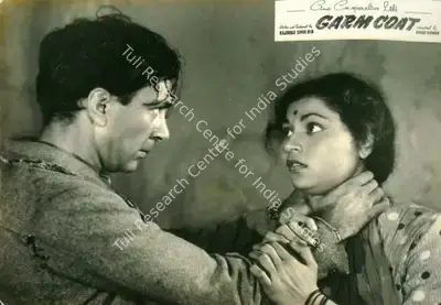 Vaikunth Kunkalekar (Cinematographer), Garm Coat, 1955, Lobby Card