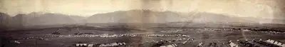 John Burke (Photographer), Panorama Safed Lang Camp, Antiquarian Photograph