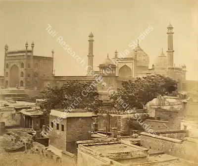 Felice Beato (Photographer), Jumma Musjid, Delhi, 1858, Antiquarian Photograph