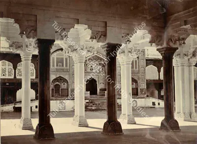 Studio Gobindram & Oodeyram (Photographic Studio), Audience Hall Amber Palace, 1950, Antiquarian Photograph