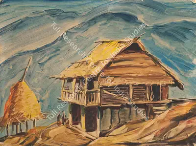 Kanwal Krishna (Artist), Tibetan / Himalayan Series, 1945, Painting