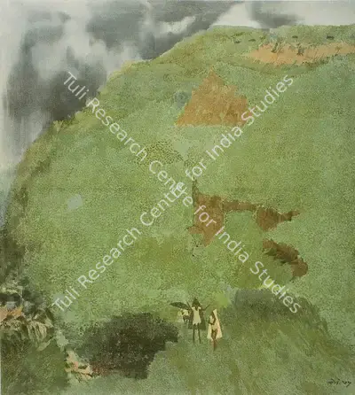N.S. Bendre (Artist), Konoor Landscape, 1975, Painting