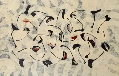Manisha Parekh (Artist), Dispersed Fall, 2005, Painting