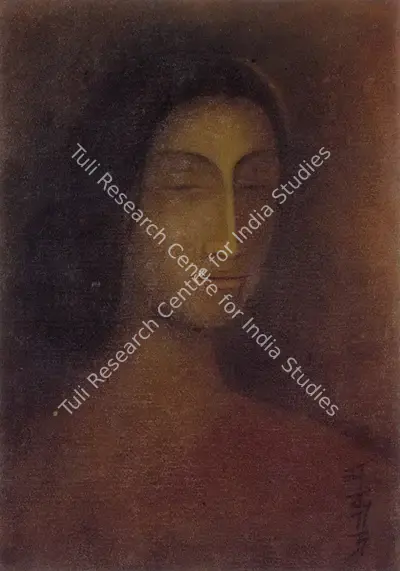Abanindranath Tagore (Artist), Portrait Of Lady, Painting