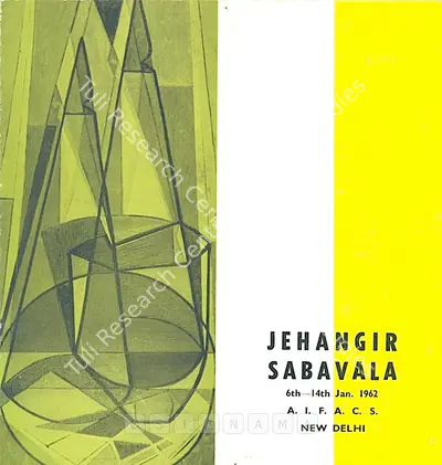 Jehangir Sabavala (Artist), Jehangir Sabavala, 1962, Solo Exhibition Catalogue