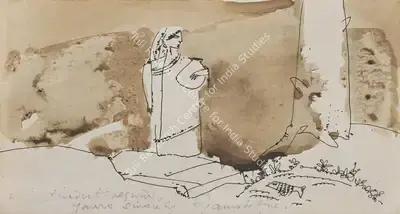 Ganesh Pyne (Artist), Untitled, 1976, Painting