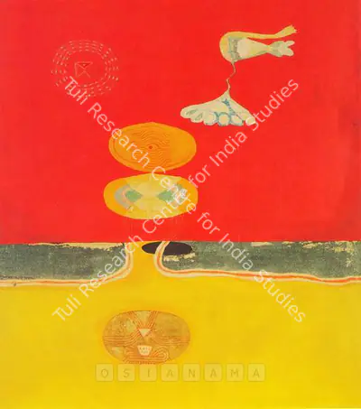 Prabhakar Barwe (Artist), Ethereal Transition, 1969, Painting