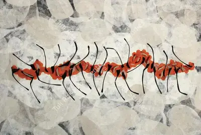 Manisha Parekh (Artist), Wobble, 2005, Drawing
