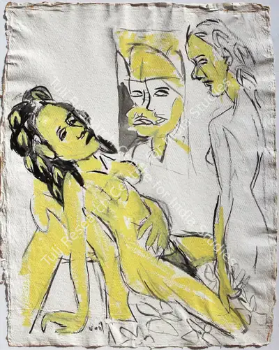 K.G. Subramanyan (Artist), Untitled, Painting