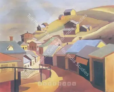 Imam Ali (Artist), Street Scene Of Ghora Gali, Painting