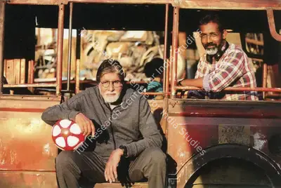 Kumar, Bhushan (Producer), Jhund, 2022. On the sets of Jhund | Working Still, The Bachchans, 2024 | CinemaEducation | 00647620