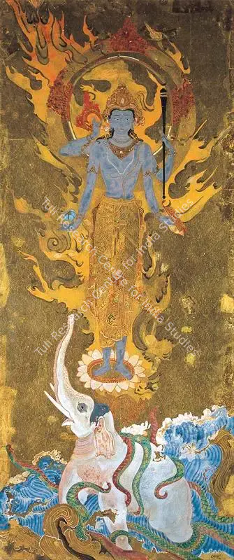Nandalal Bose (Artist), Indra & Airavata, 1941, Painting