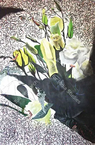 Hema Upadhyay (Artist), Bleeding Hearts, Painting