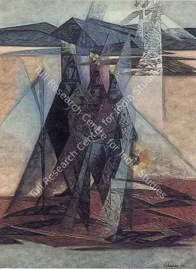 Sabavala, Jehangir (Artist). The Journey of Magi. Oil on Canvas, 1963 | The Crucible of Painting | Painting | FineArts | 00182411