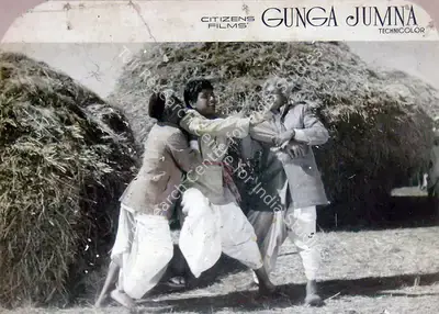 V. Babasaheb (Cinematographer), Gunga Jamuna, 1961, Lobby Card