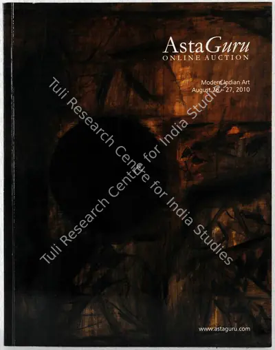 Asta Guru (Auction House), Modern Indian Art, 2010, Auction Catalogue