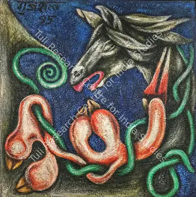 Satish Gujral (Artist), Untitled, 1995, Painting