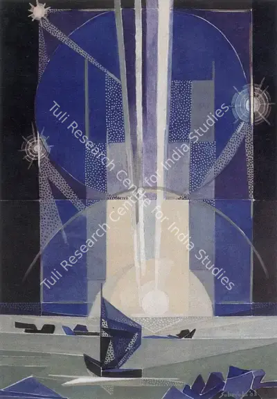 Sabavala, Jehangir (Artist). Lunar Alchemy. Oil on Canvas, 2004 | The Crucible of Painting | Painting | FineArts | 00182442