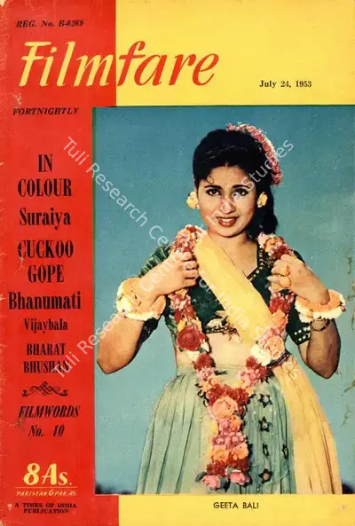 J.C. Jain (Editor), Filmfare, 1953, Magazine