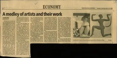 Sulekha Nair (Reporter), A Medley of Artists and their Work, 2008, Newspaper Clipping