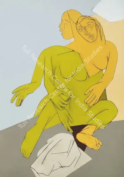 Mehta, Tyeb (Artist). Untitled, 1984 | Painting, AG.Mum/23.08.17, 2017 · Asta Guru