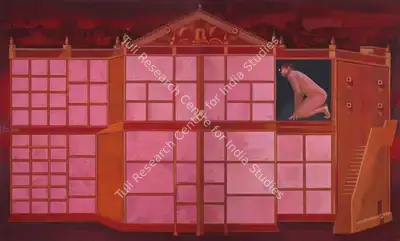 Nataraj Sharma (Artist), Spy in the House of Love, 2004, Painting